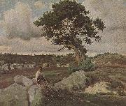 Jean-Baptiste Camille Corot Wald von Fontainebleau oil on canvas